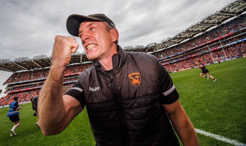 Kieran McGeeney: finally rewarded for all his work with an All-Ireland final appearance for his team. Photograph: James Crombie/Inpho 