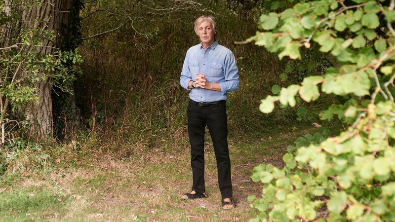 Paul McCartney, whose new book, The Lyrics: 1956 to the Present,  features 154 songs from all stages of his career, spanning across the Beatles, Wings and as a solo artist. Photograph: Mary McCartney/PA Wire