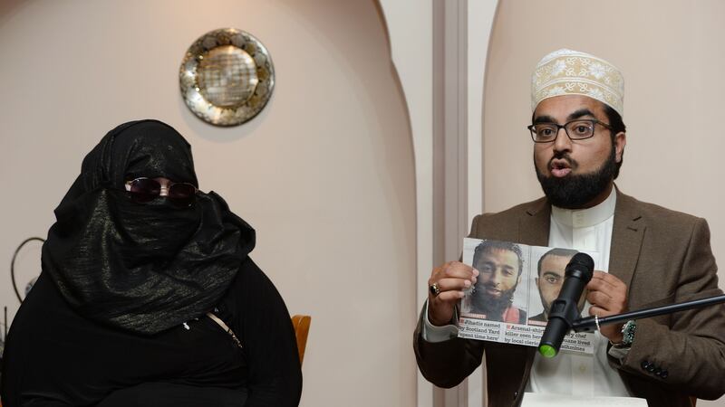 Sister Aaliya and imam of the Al-Mustafa Islamic Centre Shaykh Dr Umar Al-Qadri, chair of the Irish Muslim Peace and Integration Council. Photograph: Alan Betson