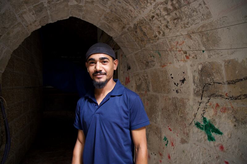Mahmoud (25), whose grandfather came to Jerusalem from Nigeria in the 1930s. Photograph: Hannah McCarthy