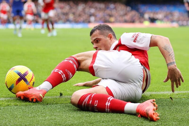 Granit Xhaka's career revival at Arsenal belies how he has always been a key man for Switzerland. Photograph: Ryan Pierse/Getty Images