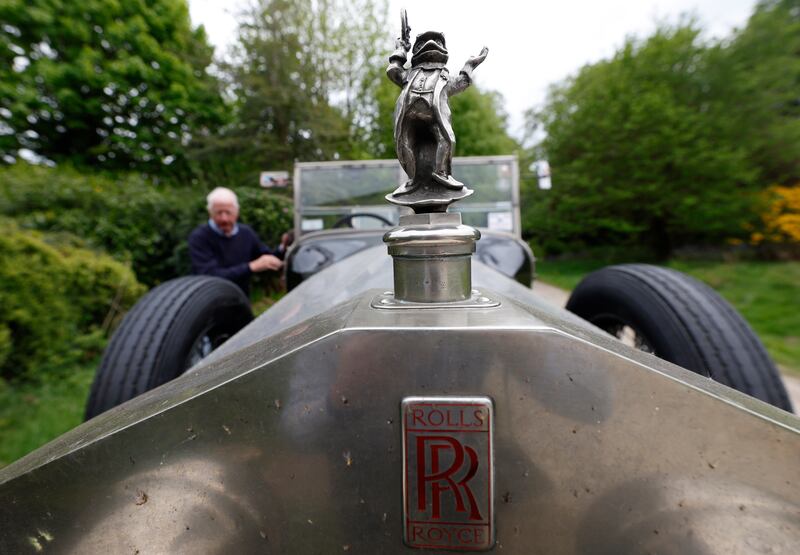 Jeremy Greene (at left) with his 1923 Rolls-Royce Silver Ghost. Photograph: Nick Bradshaw