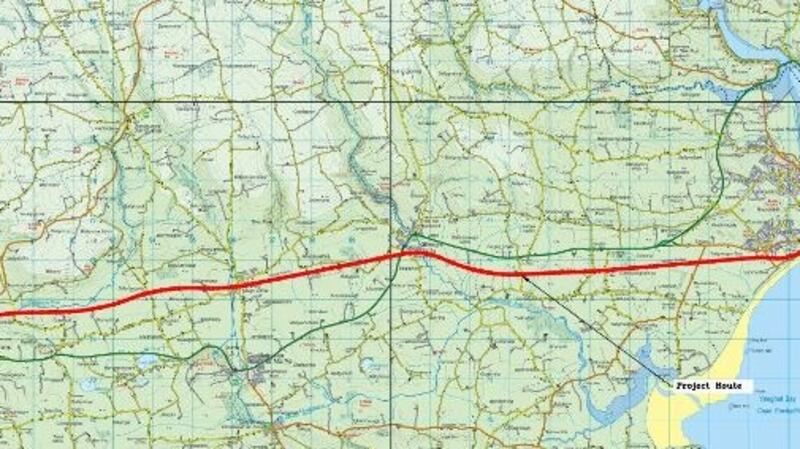 Route of the proposed east Cork greenway. Image: Cork County Council