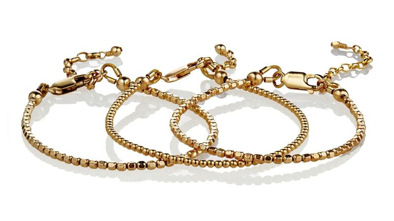14ct gold fill stacking bracelets 75 each by Scribble & Stone at Design Lane, Temple Bar