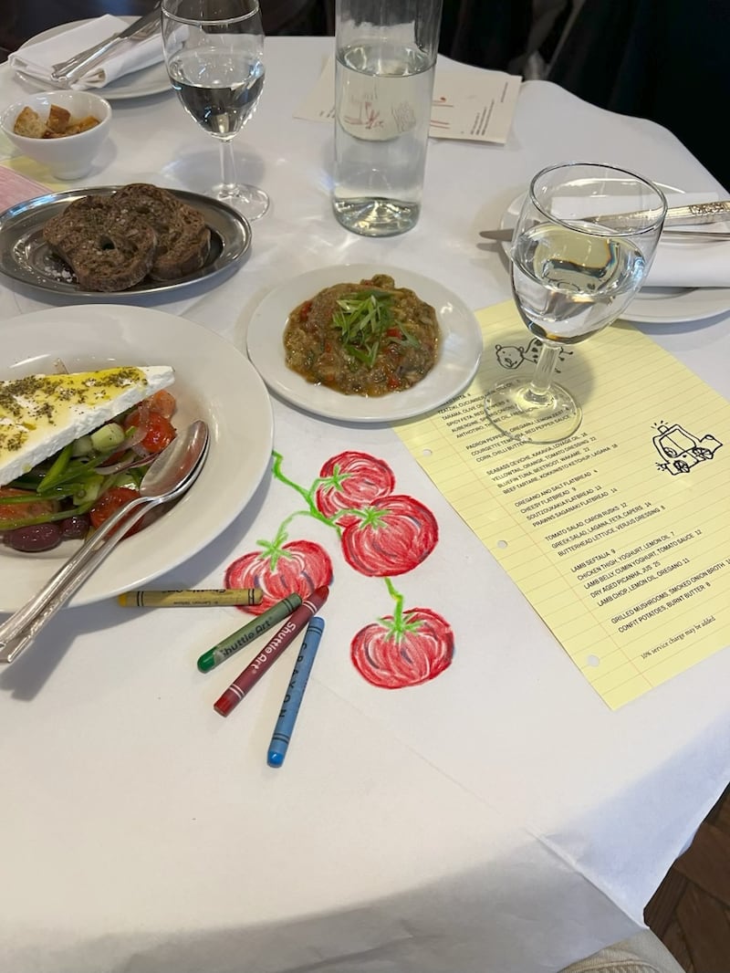 Drawing in Lagana in Shoreditch