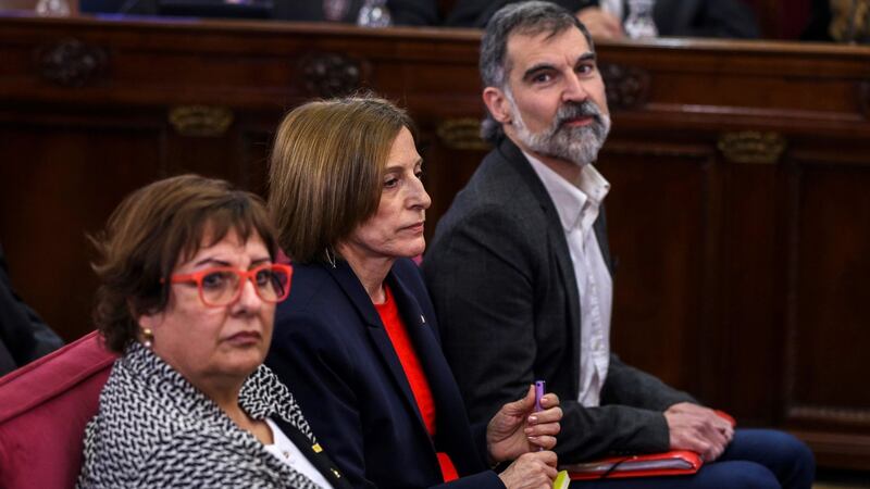 Jordi Cuixart is one of nine Catalan leaders recently given lengthy jail terms. Photograph: Emilio Naranjo AP Pool/Getty Images