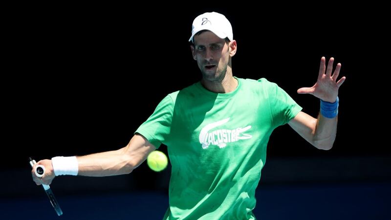 Novak Djokovic has been included in the draw for the Australian Open. Photograph: Graham Denholm/Getty