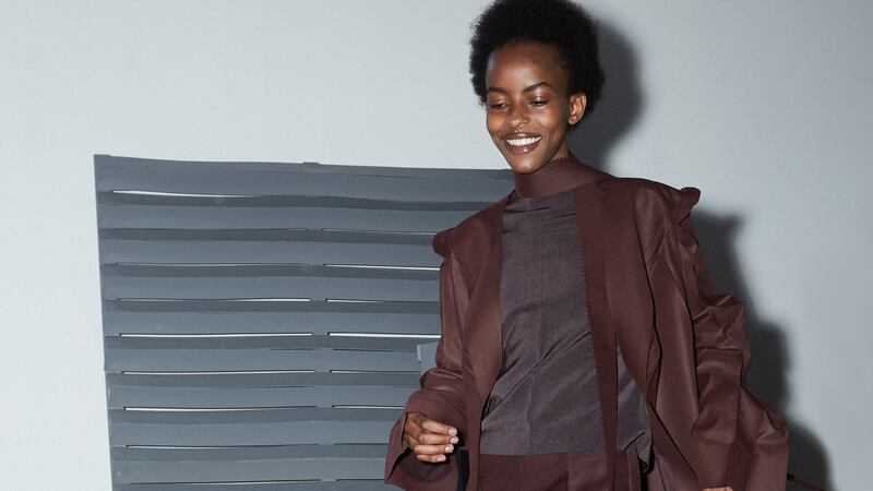 An outfit from  Andrew Bell’s award-winning collection