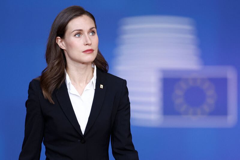 Finland's prime minister Sanna Marin's "scandal" was going on a raucous night out with friends. Photograph: Kenzo Tribouillard/AFP via Getty Images