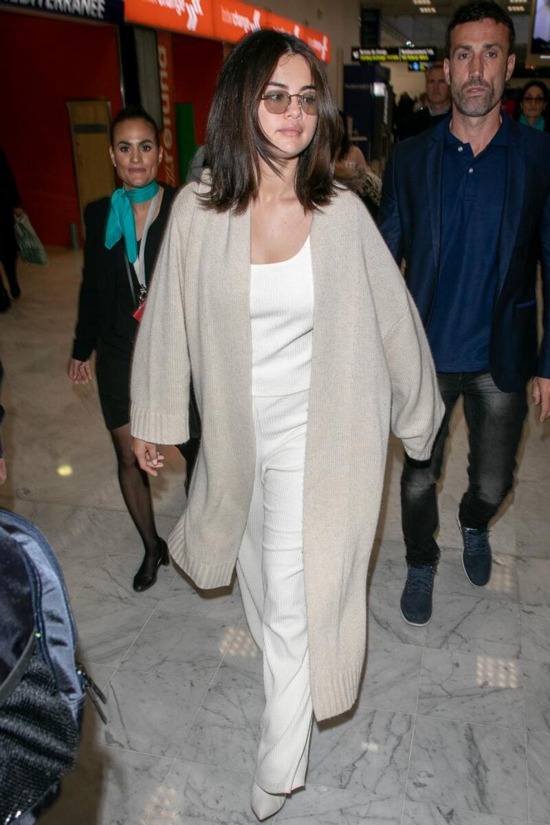 Selena Gomez arrives comfortably in Nice earlier this month. Photograph: Marc Piasecki/GC Images