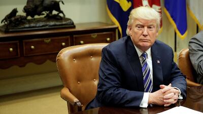 US president Donald Trump.