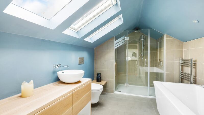 Attic bathroom