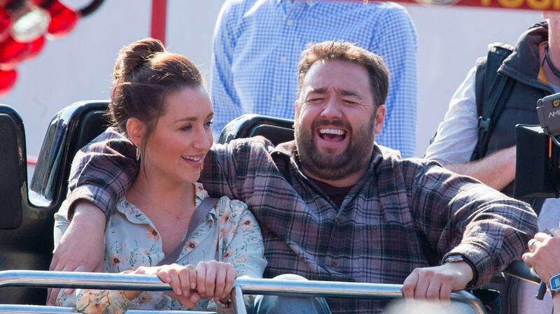 Catherine Tyldesley and Jason Manford in Scarborough