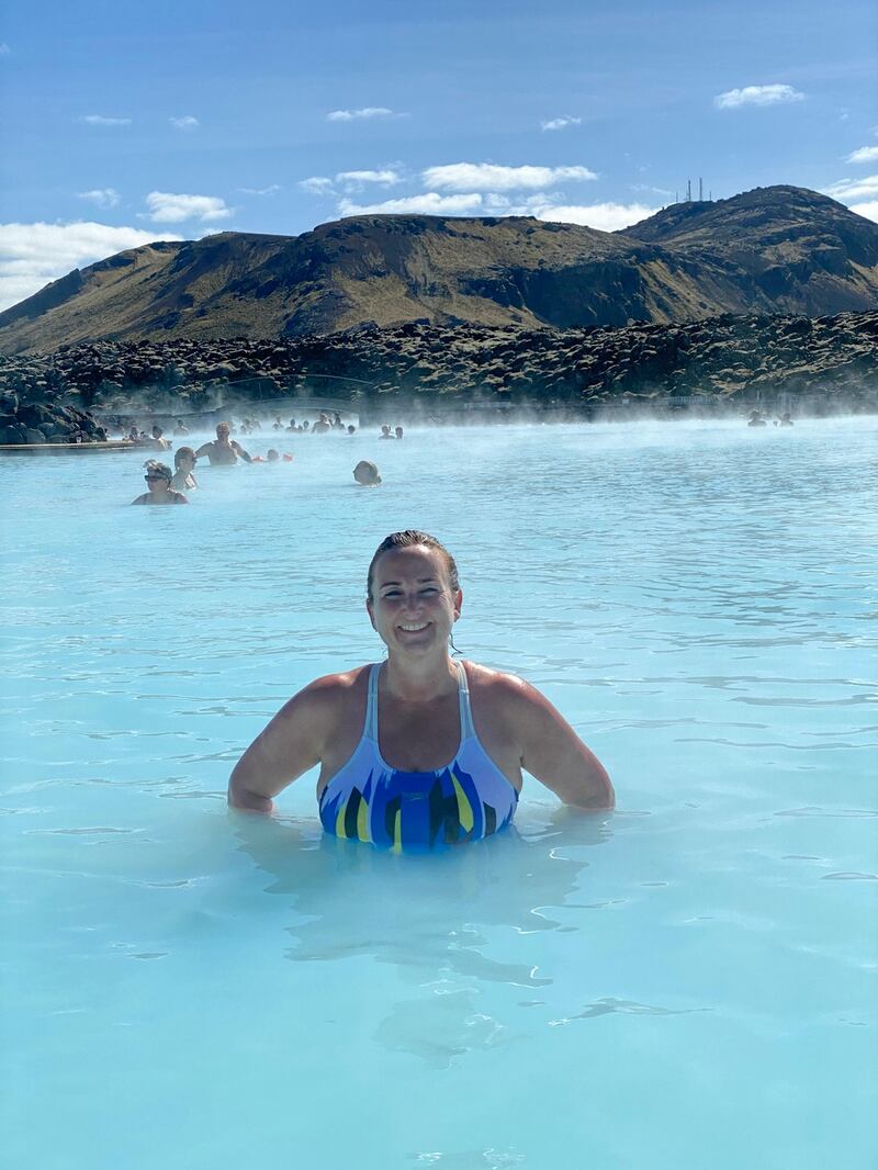 Michelle Walshe in the Blue Lagoon. Photograph: Axel Rosinkrans
