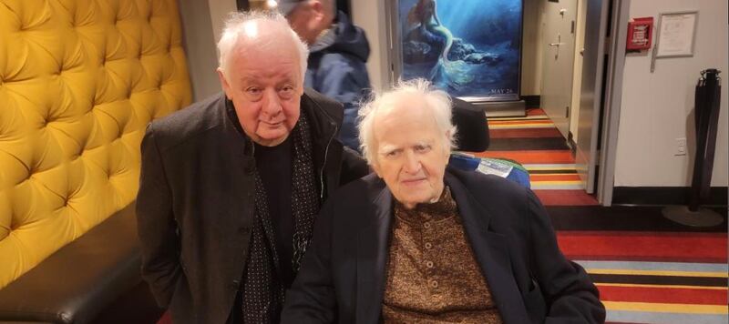 Jim Sheridan, left, and Malachy McCourt