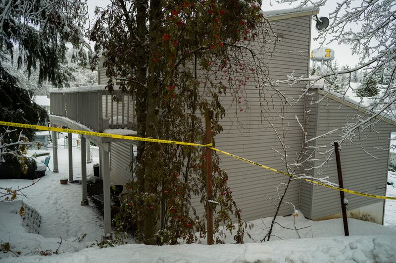 The house where four students were killed. It was a place where friends often socialised and posed for smiling pictures, social media posts from earlier this year show. Photograph: Rajah Bose/New York Times