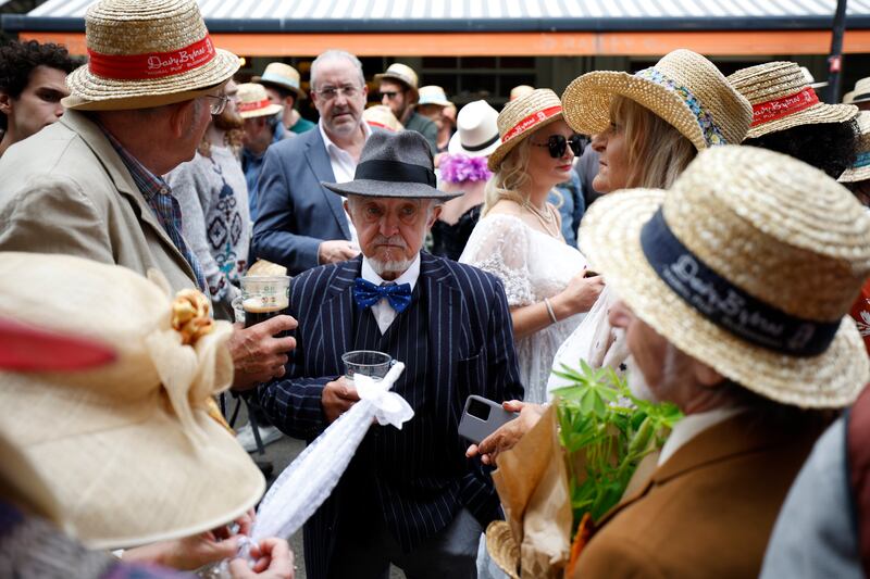 The 120th Bloomsday is celebrated in and around Davy Byrnes pub on Duke Street, Dublin. Photograph Nick Bradshaw for The Irish Times