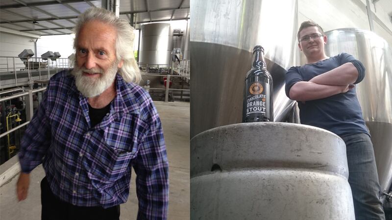 Winemaker Peter Yealands and 23-year-old James Brown