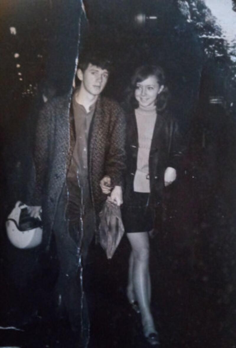 Joan Merriman (later Kelly) and Patrick Kelly in 1968. Photograph: Arthur Fields. Source: EZ Films/Sharon Kelly