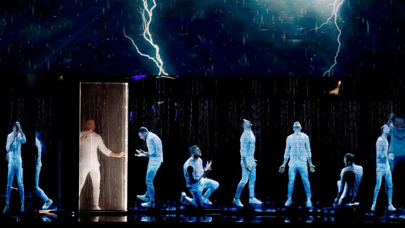 Russia’s Sergey Lazarev performs the song Scream during the second semi-final of the 64th edition of the Eurovision Song Contest 2019 at Expo Tel Aviv on May 16, 2019, in the Israeli coastal city. Photograph: Jack Guez/AFP/Getty Images