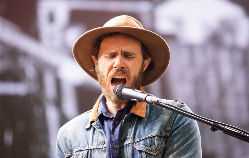 All Together Now 2024: James Vincent McMorrow on the main stage. Photograph: Gareth Chaney 

