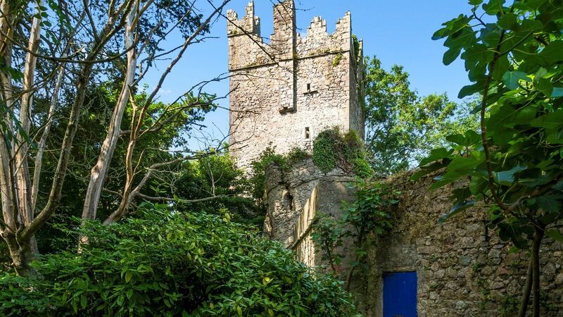 The ruins of a 12th-century Norman castle, one of Ireland’s oldest keeps. The stone staircase to the top is still intact