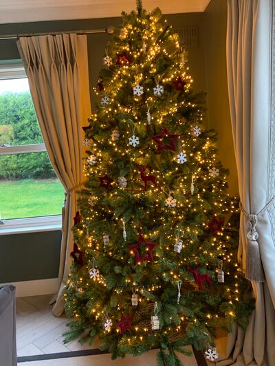 Denise Walsh of Rustiq salons in Carlow and Kilkenny dressed this tree for neighbouring business Arboretum