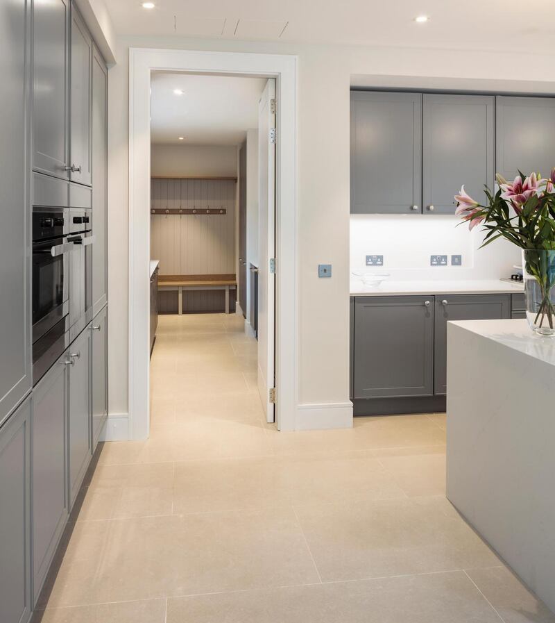 The kitchen area has a flush finish in the Glenart Avenue homes.