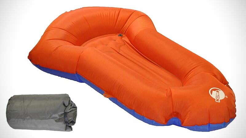 The dry bag which comes with the dinghy doubling-up as a pump