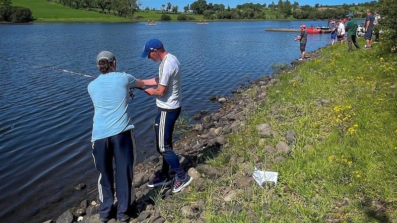 Anglers attending their final stage of blended learning programme as assistant coaches at Cavan Adventure Centre in Co Cavan