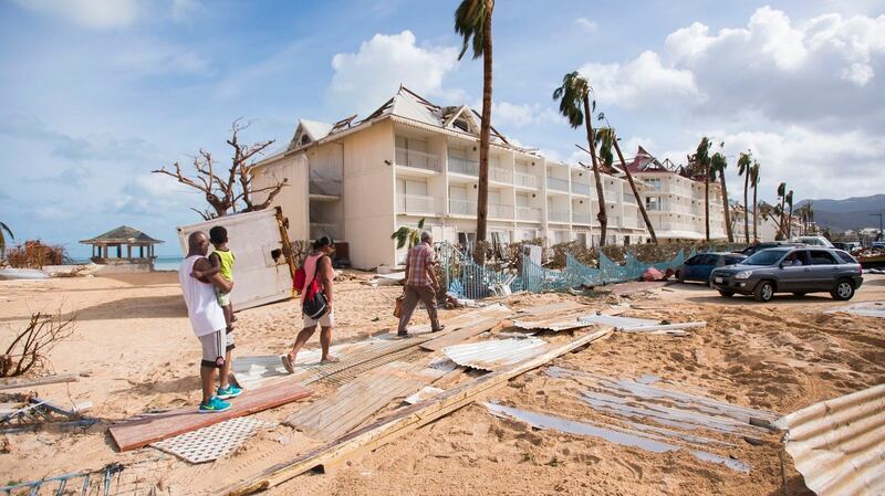The worst-affected island so far is Saint Martin. Photograph:  Lionel Chamoiseau/AFP/Getty Images