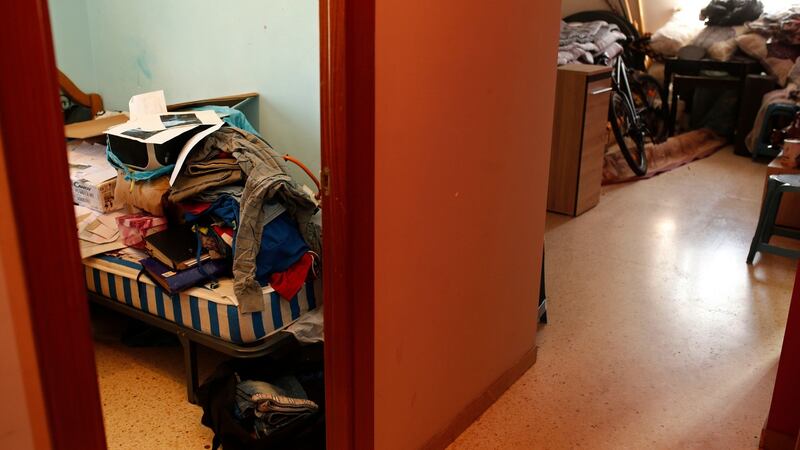 Personal belongings lie on top of a bed after a police raid on the house of the Oukabir family where Driss Oukabir and Moussa Oukabir lived in Ripoll, north of Barcelona. Photograph: Francisco Seco/AP