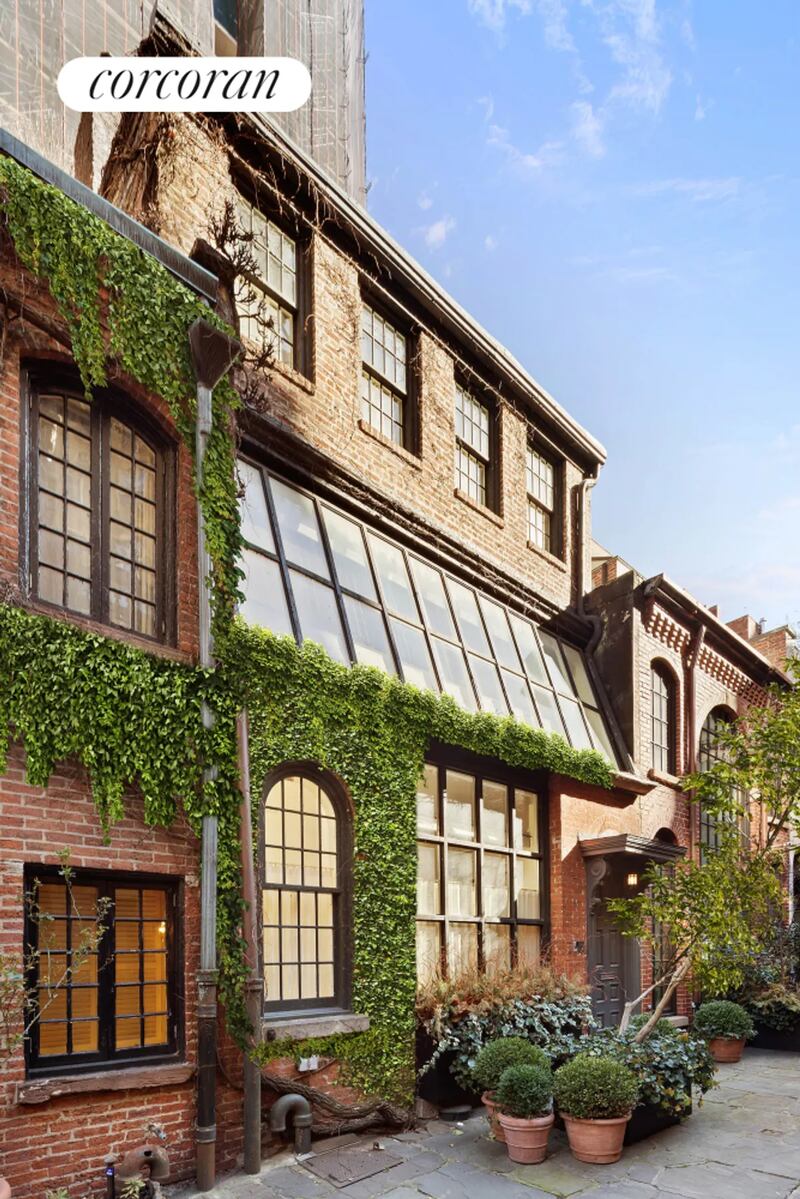The exterior of 6 Sniffen Court,Murray Hill. Photograph: The Corcoran Group 