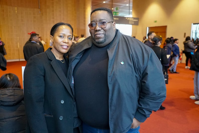 Inene and Ade Odunsi, who came to Ireland after studying IT in the UK. Photograph: Enda O'Dowd