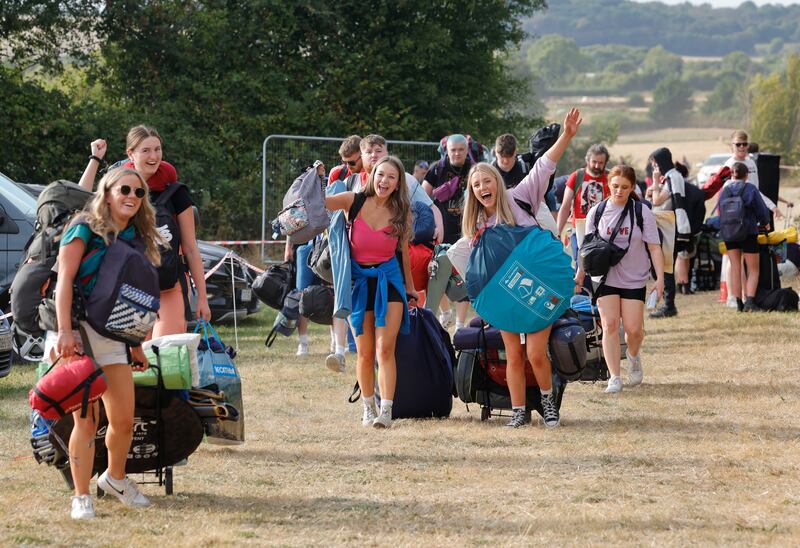 Campers arrive at Electric Picnic in Stradbally, Co Laois. Photograph: Alan Betson

