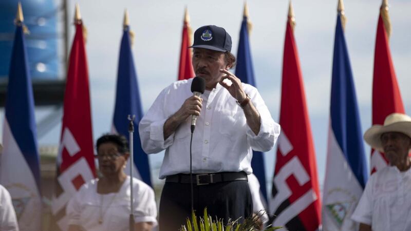 Nicaraguan president Daniel Ortega: if he remains in office until his term ends in 2021, he will have ruled Nicaragua for 20 years. Photograph: EPA/Jorge Torres