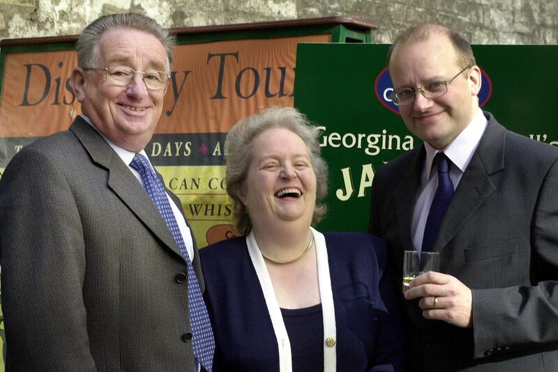 Kay McEvilly: pictured here with her husband Dermot (left), was one of those hoteliers that guests always remember meeting. Photograph: Eric Luke