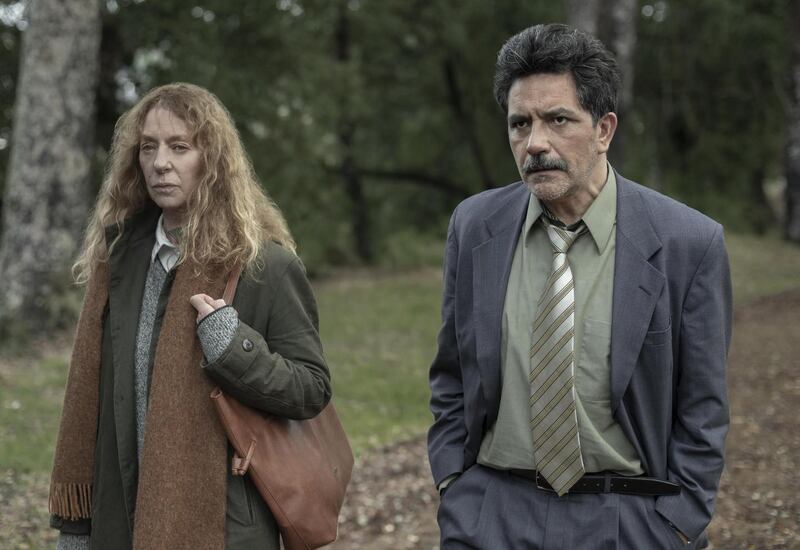 Claudia Di Girolamo and Pablo Macaya in 42 Days of Darkness. Photograph: Netflix