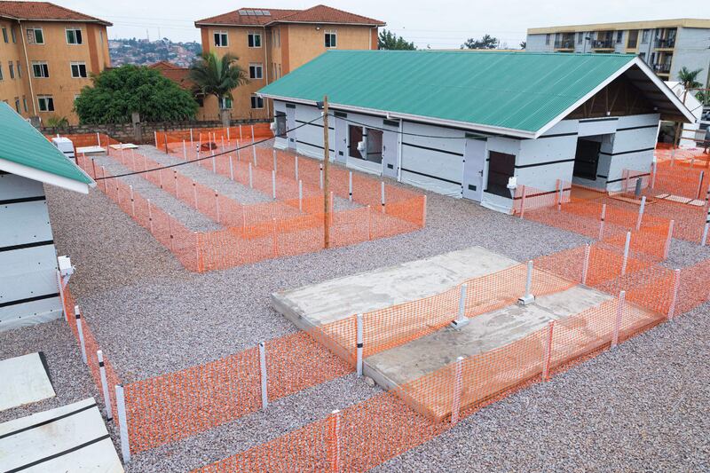A makeshift Ebola Treatment Unit with 32 beds, planned for use also as a research centre for Ebola strains and vaccine trials, in Kampala on December 9th, 2022. Photograph: Badru Katumba/AFP/Getty 