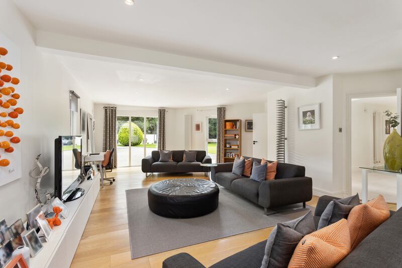 Lacona, Scholarstown Road, Rathfarnham, Dublin 16: Karla Coffey couldn’t find the right artworks to complement the style of the house. So she created her own striking three-dimensional pieces to enhance the interiors.