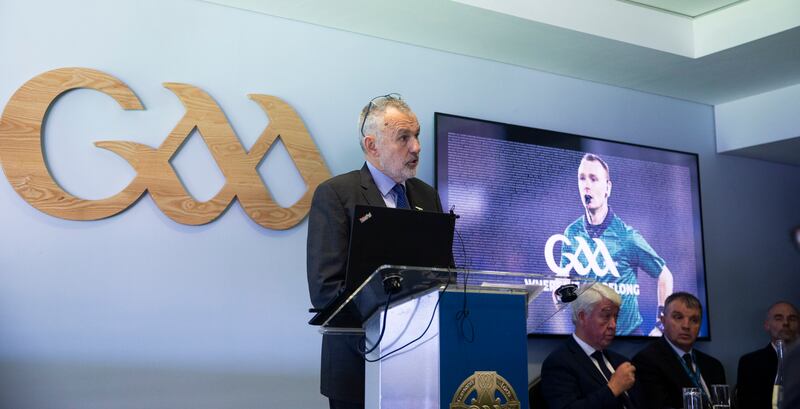 GAA president Larry McCarthy: 'We are dependent on the county committees to apply the rules.' File photograph: Inpho

