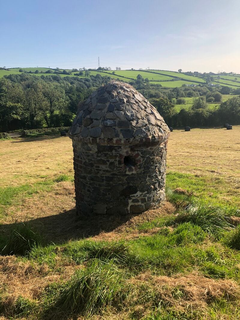 A nightwatchman's hut on a former bleach green in Lawrencetown. Pat Feeney, a local man, was murdered in 1989 while working as a nightwatchman in a linen factory in Donaghcloney.