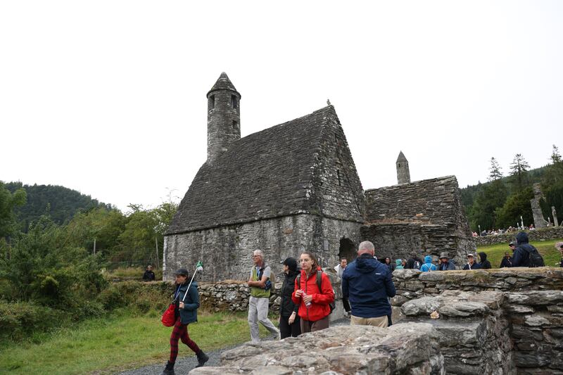 The St Kevin’s Way route finishes in Glendalough. Photograph: Bryan O’Brien