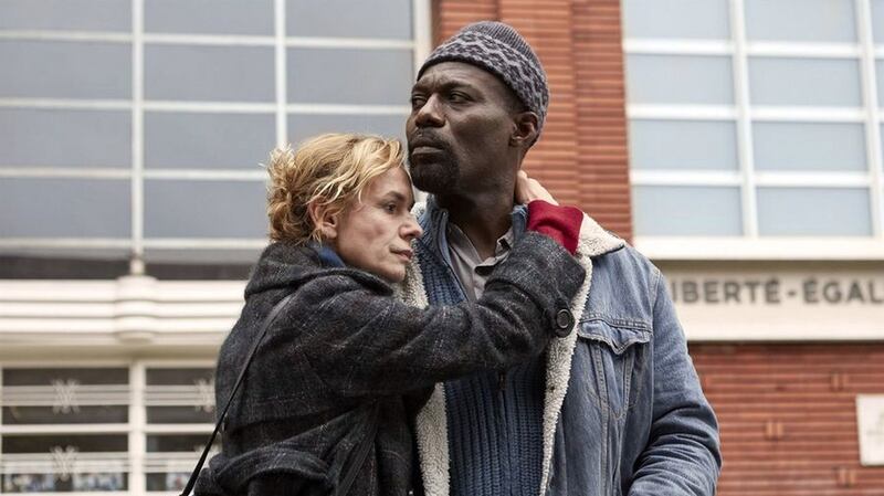 Sandrine Bonnaire and Eriq Ebouaney in A Season in France