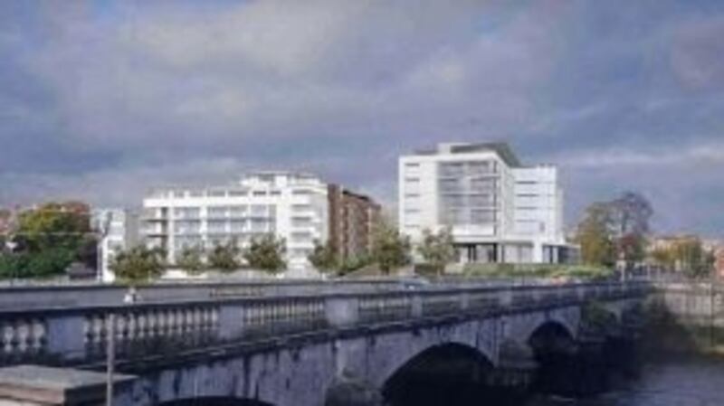 The Strand Hotel in Limerick. A Limerick toddler who fell from a sixth-floor balcony at the hotel has returned home after spending five weeks in hospital.