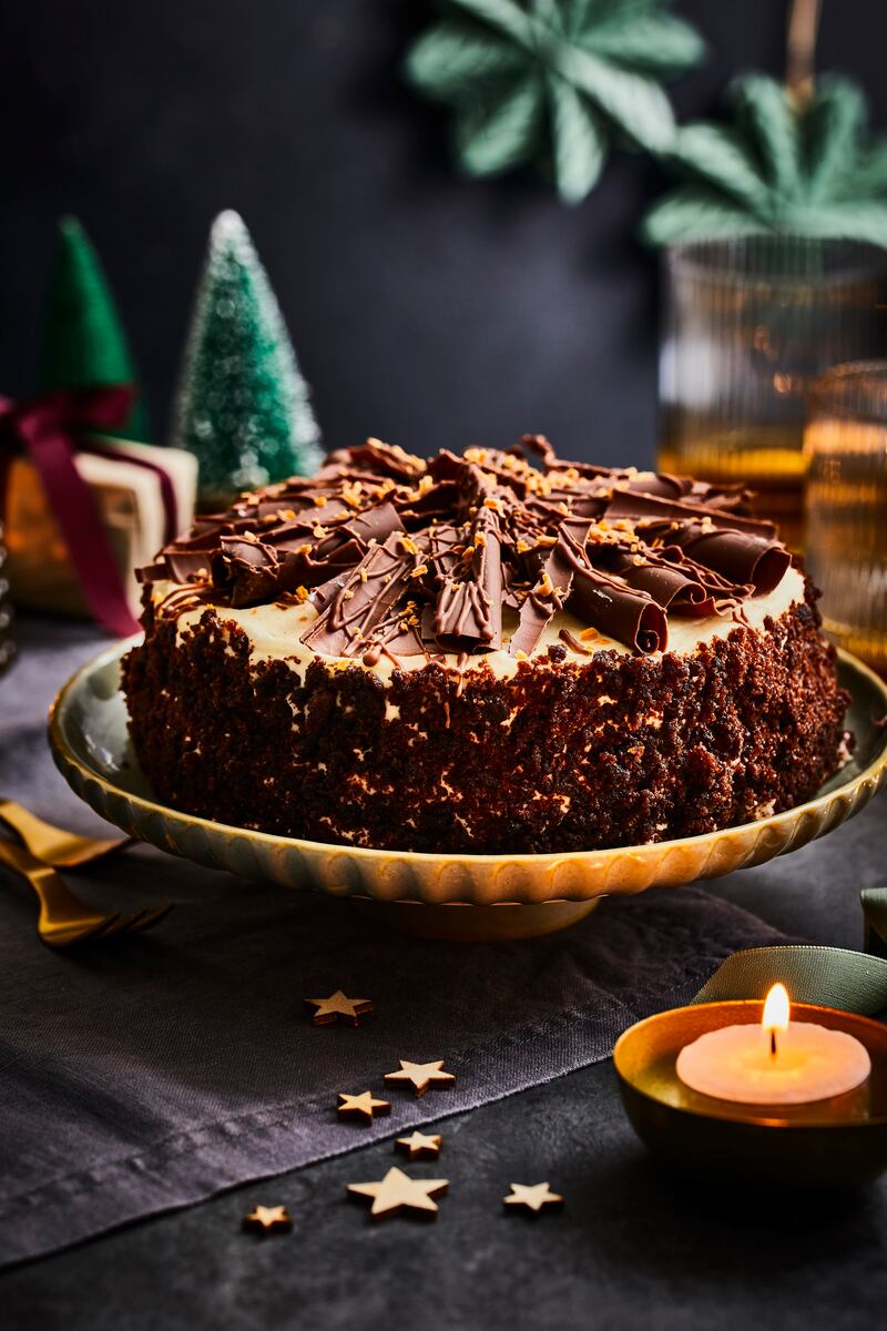 Pic:  Moist and chocolatey Couverture Desserts SuperValu Signature Tastes orange chocolate cake with buttercream icing has become a classic Christmas gift - delicious to receive