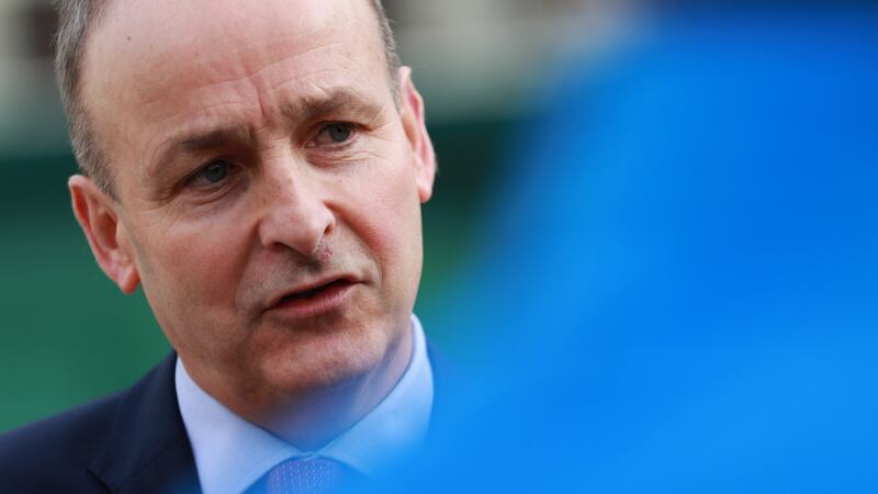 Micheál Martin: If it wasn’t for that constricting milestone of Brexit around Fianna Fáil necks, the party would be out the door of Leinster House in a flash and on the election trail.  Photograph: Nick Bradshaw