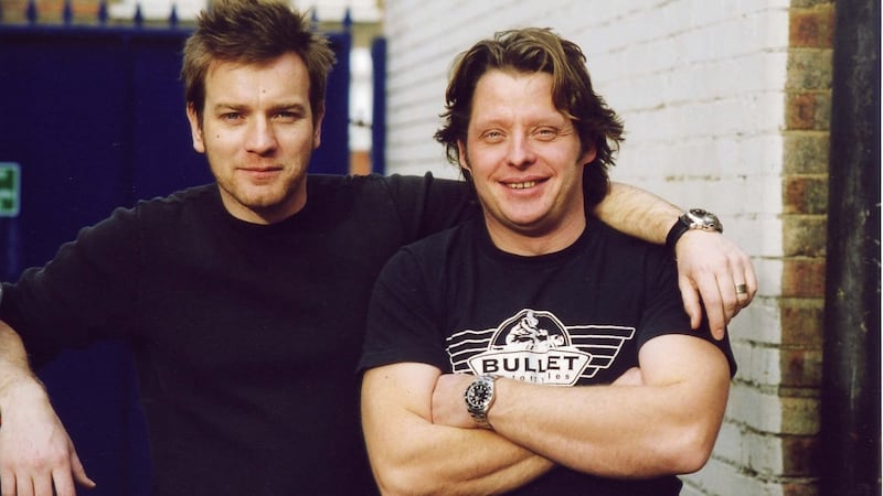 Charley Boorman with his friend and fellow motorbike enthusiast, Ewan McGregor.