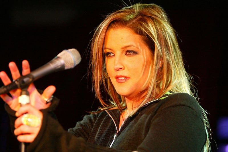 Lisa Marie Presley performing in London, 2003. Photograph: Peter Macdiarmid/Getty Images
