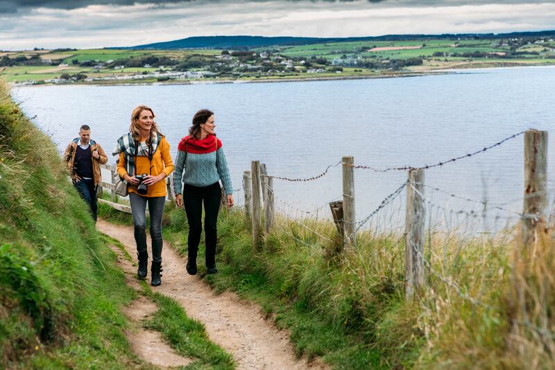 Ardmore Beach is a gorgeous sandy horseshoe with safe bathing, making it particularly popular with families. Photograph: Liam Murphy